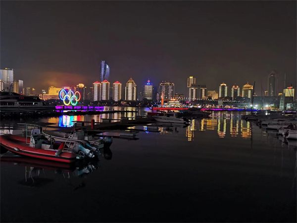 青岛夜市美食街实拍